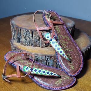 Sam Edelman Brown Gladiator Sandals Size 7